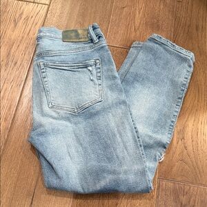 Light Blue Women's Jeans AE77 Premium Mom Jean